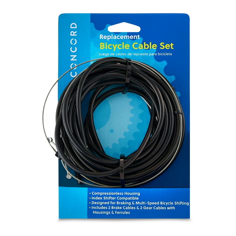 Concord Replacement Bicycle Brake Gear Cable Set 11 oz .13 in Walmart