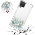thumbnail image 5 of Compatible with Samsung Galaxy A12 Case Glitter Liquid Cute Clear Phone Case Floating Quicksand Shockproof Protective Bumper Silicone Soft TPU Case for Samsung Galaxy A12 5G Love Sliver YB, 5 of 12