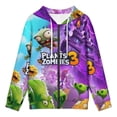 thumbnail image 3 of Plants Vs Zombies Zip Up Hoodie Pullover Hooded Long Sleeve Sweatshirts Tops Blouse with Pocket for Mens Womens, 3 of 8