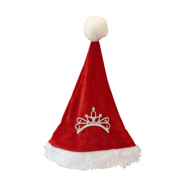 Gorro de Papá Noel, ideal para fiestas, festivales, cosplay y discotecas. Rojo