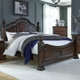 thumbnail image 7 of Messina Estates Dark Brown King Poster Bed, 7 of 7