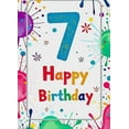 thumbnail image 3 of Colorful Balloon Themed 7th Birthday Backdrop Banner Party Decoration Background Photography Props for Birthday Party Celebrations Decor Happy Birthday Event Supplies, 3 of 7