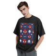 thumbnail image 4 of Spider-Man Men's Vintage Washed Drop Shoulder Short Sleeve T-Shirt, 4 of 7
