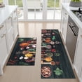 thumbnail image 4 of Findosom Kichen Rug Set of 2,Non Slip Machine Washable Kitchen Runner Rug for Floor,Spices Farmhouse Kitchen Rugs Absorbent for Sink,Hallway,Office,Kitchen Decor,Black 19"x32"+19"x48", 4 of 7