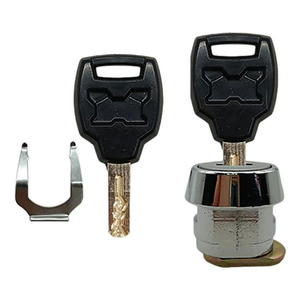 Cilindro de cerradura para maletero de motocicleta, accesorios para motocicleta, cerradura resistente para maletero trasero 20 mm plano