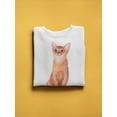 thumbnail image 3 of Purebred Abyssinian Cat  Sweatshirt Men -Image by Shutterstock, Male 3X-Large, 3 of 4