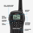 thumbnail image 3 of Midland 24-Mile Radio Pack (LXT500VP3), 3 of 7