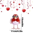 thumbnail image 3 of Beforeyayn Plush Bird Valentine Decorations, Love Bird Figurines, Valentine's Day Decorations, Plush Ornaments, Anniversary Party Table Shelf Tray Mantel Fireplace Decor, Sweet Gifts for Women, 3 of 4