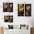 thumbnail image 4 of Designart "modern Phonograph Fusion II" Phonographes Art Mural Encadré Ensemble de 2 - Cadre de Mode Multicolore Ensemble de Galerie pour Décoration de Bureau, 4 of 6