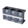 thumbnail image 3 of Terminal Block Strip, 200A 3P Terminal Block 200A 3P Mutual Insulation High Current Dual Row with Clear Cover for Home, 3 of 8