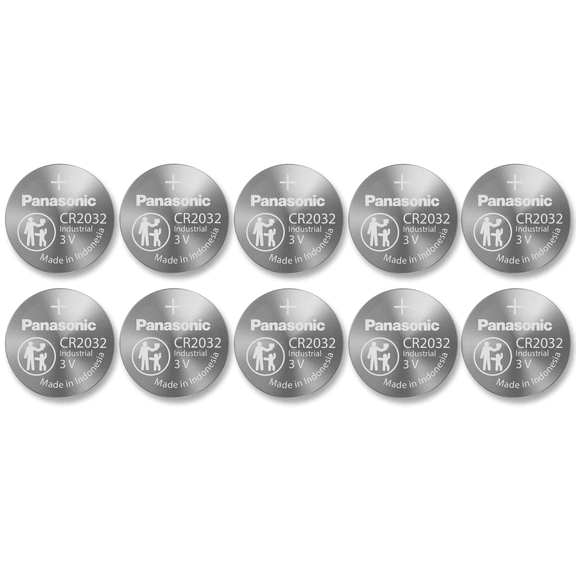 Panasonic CR2032 2032 ECR2032 3V Genuine Button Coin Cell Battery 10 Pack