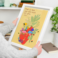 thumbnail image 5 of LOLUIS Plant so That Your Own Heart Will Grow ​Poster, Mental Health Quote Poster, Therapist Office Decor (Unframed 11"x17"), 5 of 7