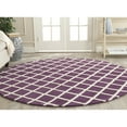 thumbnail image 2 of SAFAVIEH Chatham Jahn Geometric Diamonds Wool Area Rug, Purple/Ivory, 6' x 9', 2 of 10