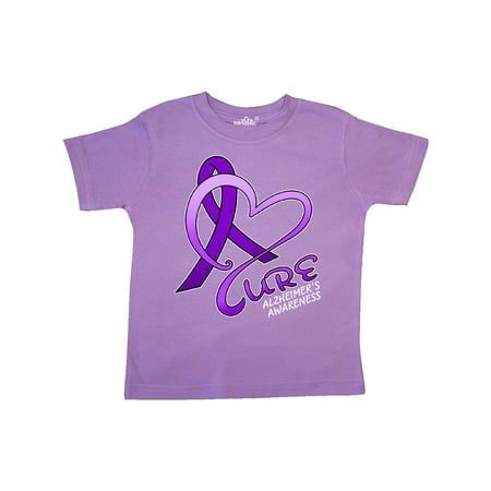 

Inktastic Cure- Alzheimers Awareness purple ribbon Gift Toddler Boy or Toddler Girl T-Shirt