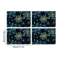 thumbnail image 3 of NWOKYZGH Pine Trees Snowflake Merry Christmas Placemats for Dining Table, 12 x 18 Inch Seasonal Winter Washable Table Mats Set of 4, 3 of 6