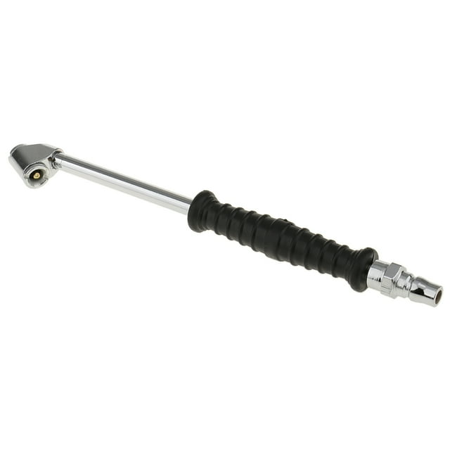 Mandril de Aire Zulema Inflador de Neumáticos de Doble Cabezal 23 Cm Negro de Goma para coche