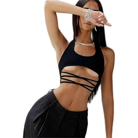 

Yazoeiaing Womens Top Black Sleeveless Polyester Summer Blouse for Ladies Party A1J-1251