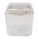 thumbnail image 3 of Rice Storage Container Airtight Dampproof Rice Bin Large Capacity Transpatent Rice Bucket for Household Khaki 22lb, 3 of 5