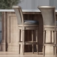 thumbnail image 3 of Maven Lane Pullman Bar Stool in Reclaimed Oak Finish, Ronan Stone, Set of 3, 3 of 6
