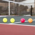 thumbnail image 3 of Maoww 6 Pcs/ensemble Balles de Pickleball Professionnelles de Rechange 40 Trous Réutilisables Balles de Pickle d'Entraînement Assorties Kit Cadeau d'Anniversaire Orange, 3 of 5