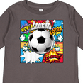 thumbnail image 4 of Inktastic Soccer Superhero Boys or Girls Long Sleeve Toddler T-Shirt, 4 of 5