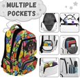 thumbnail image 5 of KUIFORTI Flower Dog Girls Backpack Kids School Bag Cute Bookbag Comfortable with Adjustable Straps Multiple Storage Pockets for Elementary Middle, 5 of 7