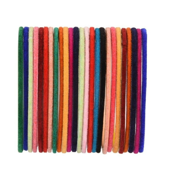 Efulgenz Multicolor Velvet Bangles Indian Bangle Set Plain Metal Velvet Bangles Set Bollywood Bracelet Bangle Set Fashion Jewelry Accessories for Women (24 Pcs)