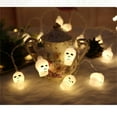 thumbnail image 6 of Kmdttou Solar LED Lights Outdoor Halloween Skull Lights LED String Lights Halloween Decoration Props Solar Powered Patio Lights for Garden, Home, Gazebo, Yard Decorations, 6 of 8