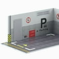 thumbnail image 4 of HILABEE 2Pieces 1:32 Parking Lot Model Car Diecast Garage for Diorama StyleJ StyleJ, 4 of 7