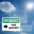 thumbnail image 6 of (2 Pack) Gas Shutoff [Right Arrow] With Symbol OSHA Emergency Sign, 6 of 7