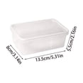 thumbnail image 2 of EYNMVR Clear Food Storage Container, Rectangular Airtight Transparent Fresh-Keeping Box for Kitchen Refrigerator Organization, 2 of 5