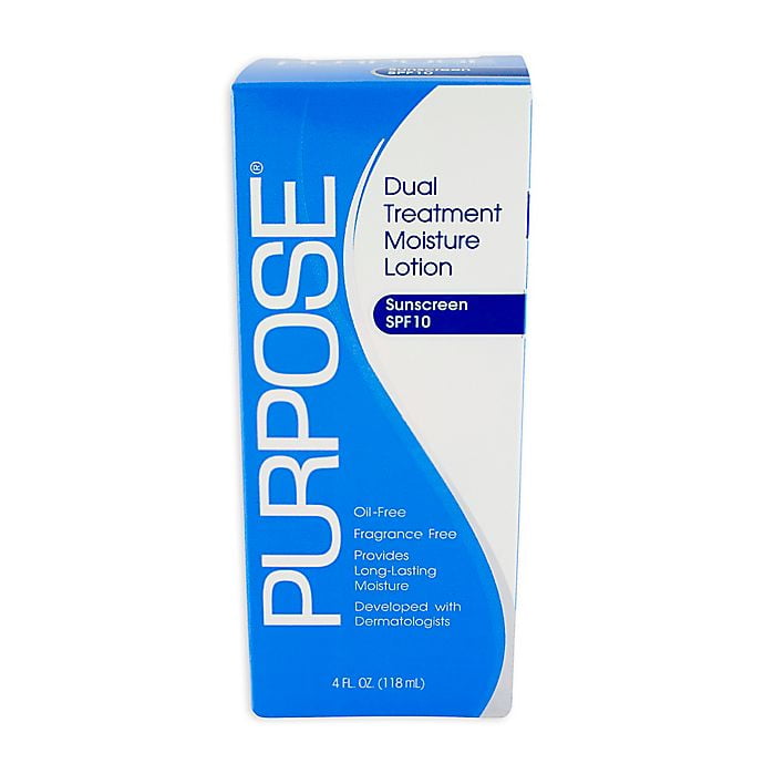 Purpose® 4 fl. oz. Fragrance-Free Dual Treatment Moisture Lotion with SPF 10