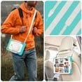 thumbnail image 7 of for iPad Mini 5th/4th Generation Case 7.9 inch 2019/2015, 360 Rotating Shockproof Cover with Stand, Handle, Shoulder Strap, Rainbow Blue, 7 of 7