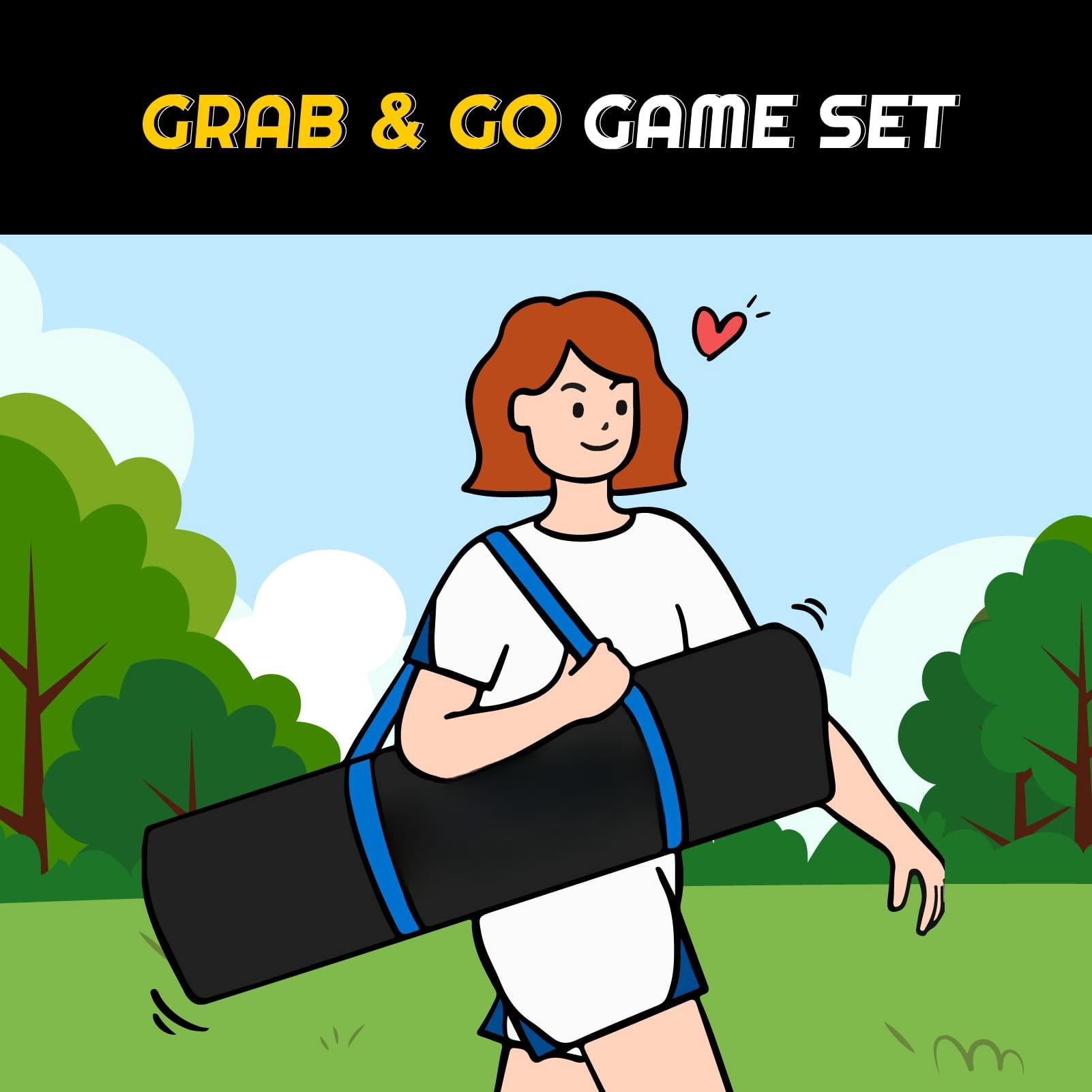 Outdoor Volleyball And Badminton Combo Set - Includes Adjustable Height Anti-sag Net  Air Pump 4 Rackets 2 Shuttlecocks Boundary Line Marker Carrying Bag
