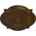 thumbnail image 3 of Ekena Millwork 21 1/4"W x 17 3/8"H x 1"P Waltz Ceiling Medallion (Fits Canopies up to 4 1/2"), Hand-Painted Root Beer Crackle, 3 of 6