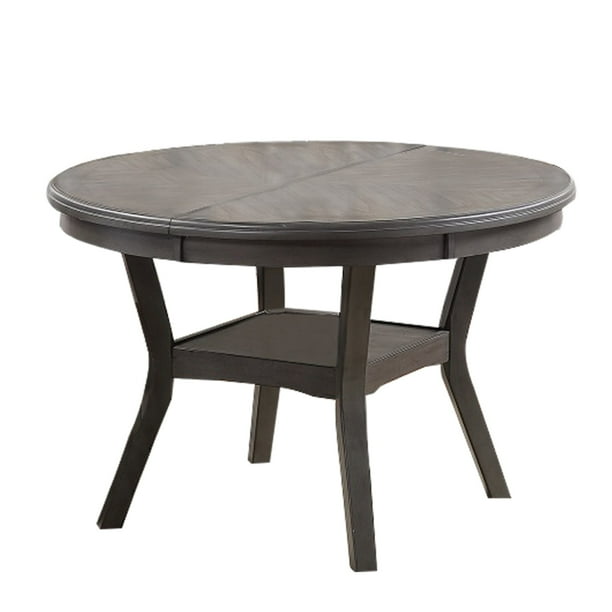 Round Top Wooden Dining Table With Boomerang Legs Dark Gray Com Round Top Wooden Dining Table With, Finch Alfred Round Solid Wood Rustic Dining Table