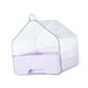 thumbnail image 5 of Bañera para loros, accesorios para jaulas de pájaros, caseta de baño para periquitos y pájaros pequeños Púrpura ligera, 5 of 9