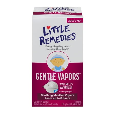 Little Remedies Gentle Vapors Waterless Vaporizer Plug In with 5 Refills