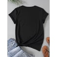 thumbnail image 2 of T-Shirt Graphique Style Y2K pour Femmes, Visage Joyeux, Manches Courtes Décontractées, Col Rond, Micro-Élastique et Non Transparent, Coton Facile d'Entretien, Parfait pour une Tenue Décontractée, 2 of 5
