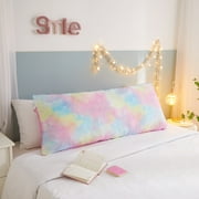 Your Zone Super Soft Pastel Tie Dye Body Pillow, 20x 48
