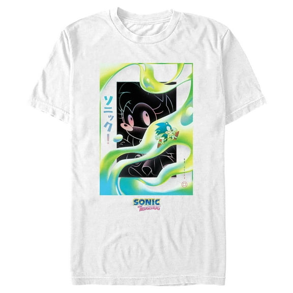 Men's Sonic the Hedgehog Couple Abstract Poster Graphic T-Shirt