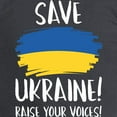 thumbnail image 3 of CafePress - Save Ukraine Raise Your Voices Long Sleeve Dark T - Long Sleeve Dark T-Shirt, 3 of 4