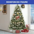 thumbnail image 6 of ModFusion 6ft Green Artificial Christmas Tree with Pine Cones, Pre-Lit 250 Warm LEDs, 11 Light Modes, 946 Branch Tips, Remote & Metal Stand, 6 of 10