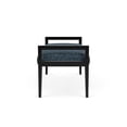 thumbnail image 2 of Pemberly Row Waiting Reception 2 Seat Bench Wood Frame in Blue, 2 of 5