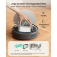 thumbnail image 3 of Lefant M310 Robot Vacuum Cleaner, 4500Pa Powerful Suction, PreciSense Refuge, Mini, 160 Minutes Self-Charging Robot Vacuum Cleaner, App/Voice/Remote Control, Perfect for Pets Hair Hard FF Loors, 3 of 10