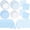 Blue and White, variant on WYSHOP 100 Pcs Pink Gingham Paper Plates Napkins Plastic Tablecloth Set for 24, Pink and White Disposable Dinner Dessert Scalloped Plates for Baby Shower Picnic BBQ Birthday Party Supply Decoration