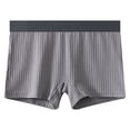 thumbnail image 3 of Asxite Mens Pajamas Shorts Striped Soft Breathable Elastic Embossed Waistband Solid Sleepwear, 3 of 7