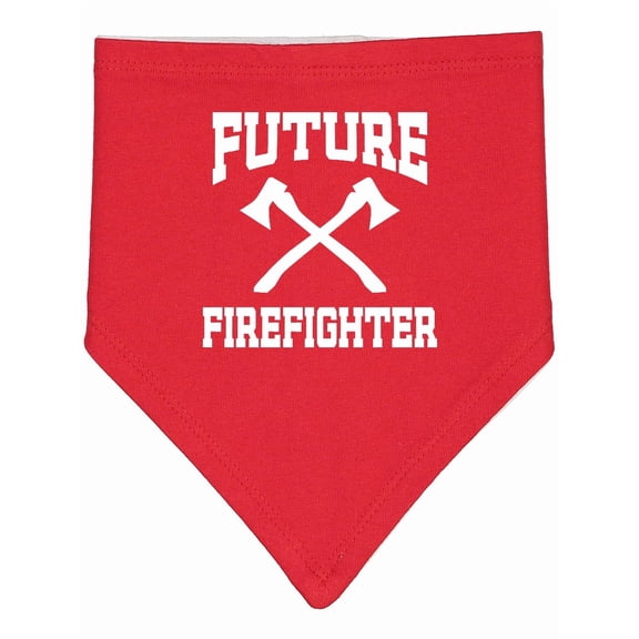 Inktastic Future Firefighter Baby Bandana Bib