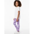 thumbnail image 4 of KPop Demon Hunters Girls' Huntrix Icon Graphic Leggings, Sizes 4-16, 4 of 9