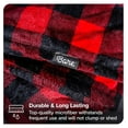 thumbnail image 5 of Fleece Blanket - Full/Queen - Throw for Bed, Sofa, Couch, Movie Night, Camping, and Travel - Microplush - Ultra Soft Warm Blanket (Full/Queen, Buffalo Plaid - Red/Black), 5 of 9